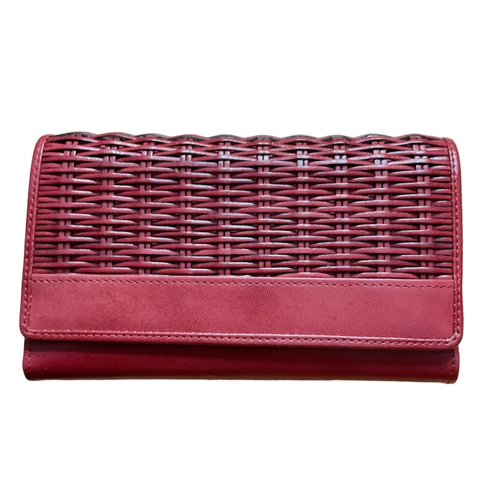 Etienne Aigner Red Leather Wallet NWT - Picture 6 of 9